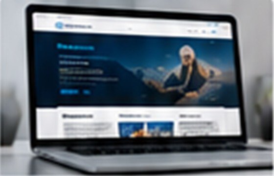 Web corporativa en ordenador portatil
